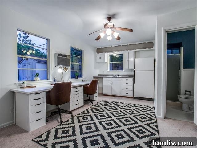 After renovation of the pool house exterior