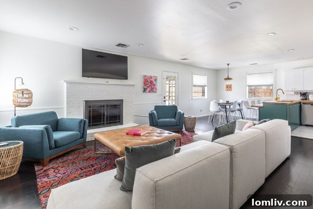 Stylish bedroom with modern decor