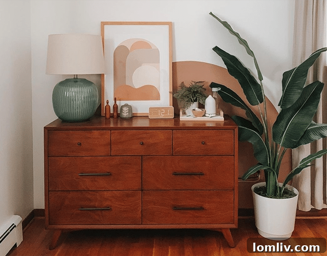 The stylish Cheney dresser and Perrier bar cart from Fernish