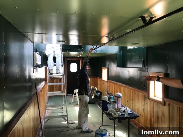 Caboose interior details