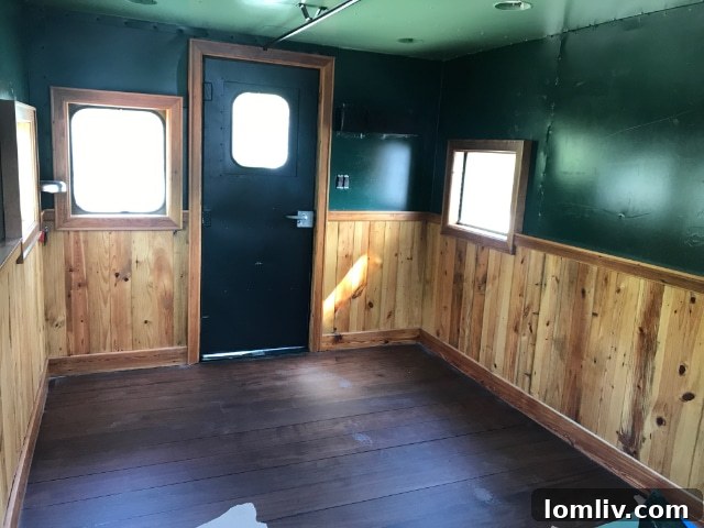 Caboose meeting space