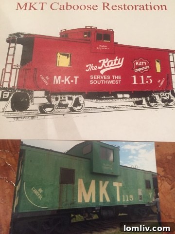 Katy Trail Caboose exterior