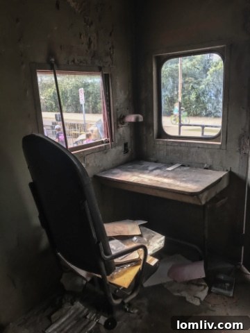 Caboose in disrepair