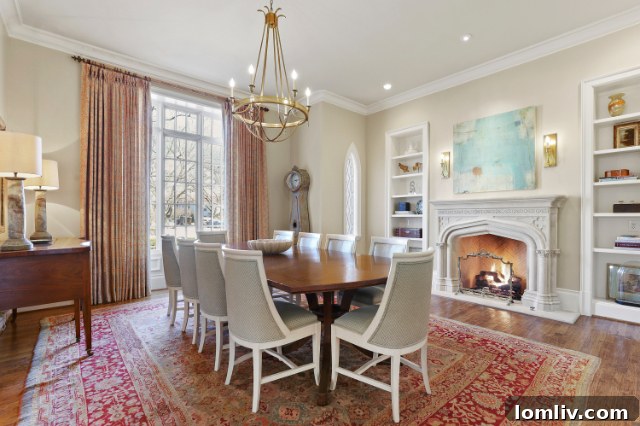 Luxurious Interior Staircase and Hallway, Highland Park Estate