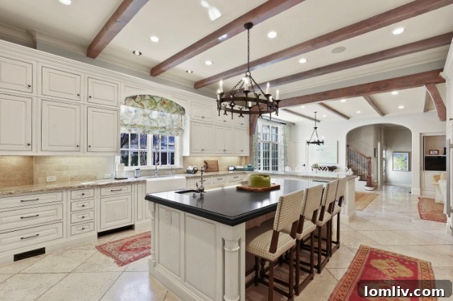 Gourmet Kitchen with Large Island and Stainless Steel Appliances