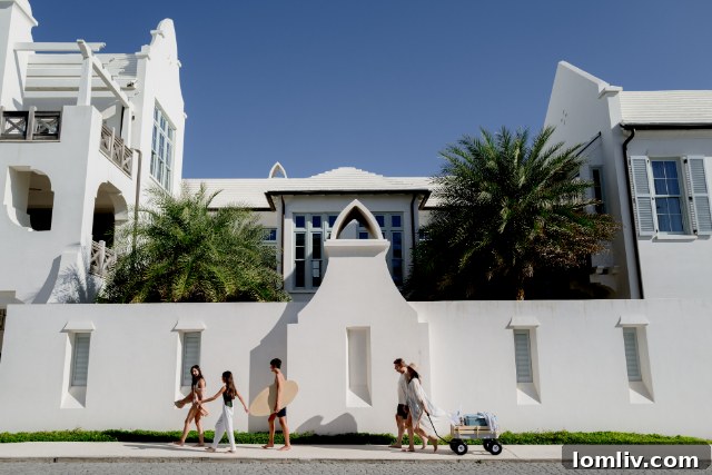 Luxury vacation rental in Alys Beach, Florida, with stunning architecture.