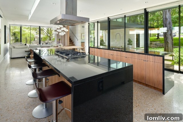 Open Concept Kitchen and Dining Area in a Luxury Dallas Home