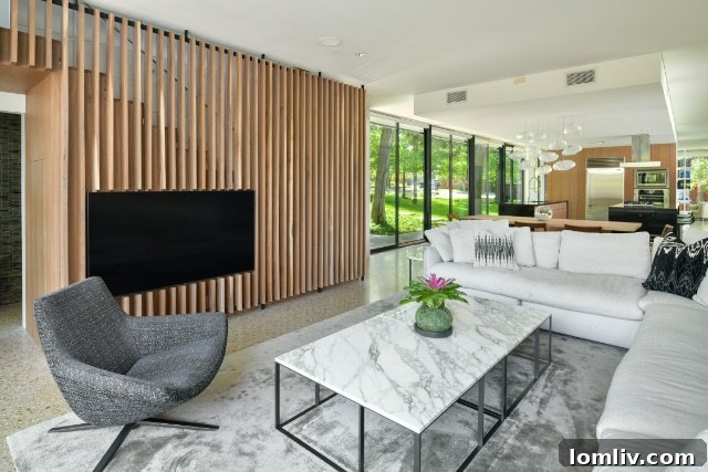 Modern Kitchen with Stainless Steel Appliances and Island Seating