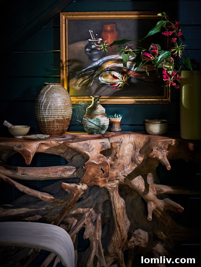 Professional interior shot emphasizing storytelling and emotional connection in a beautifully designed room by Elizabeth Lavin.