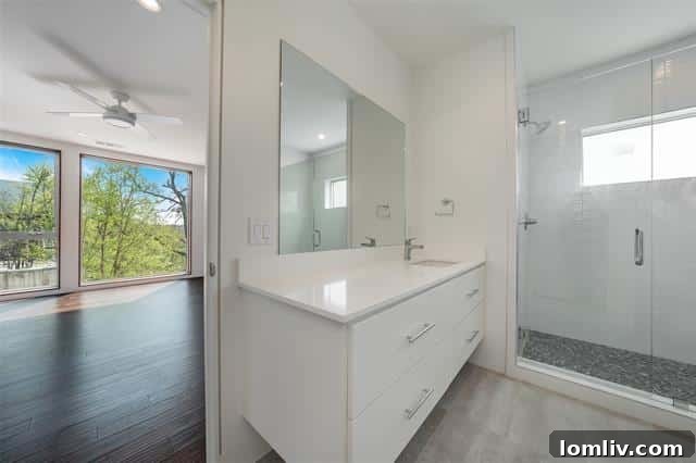 Discover Dallas Open Houses: Lower Greenville to Lake Highlands 12 Peaceful outdoor terrace with views of the natural creek.