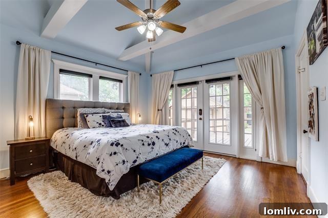 Discover Dallas Open Houses: Lower Greenville to Lake Highlands 6 Spacious master bedroom featuring a custom Elfa closet system.