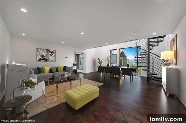 Discover Dallas Open Houses: Lower Greenville to Lake Highlands 9 Bright living space with floor-to-ceiling windows overlooking natural surroundings.