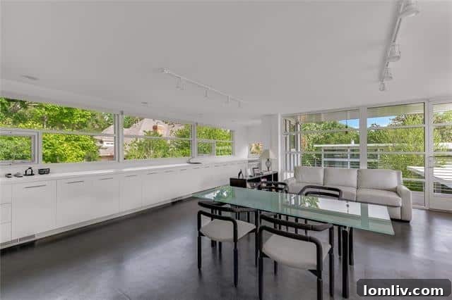 Unique Upper-Level Room with Leather Floors and Abundant Windows