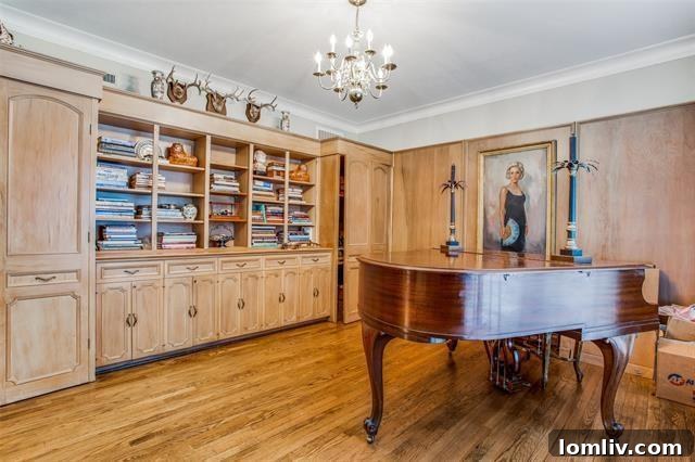 Elegant living room with floor-to-ceiling windows in a Dallas condo.