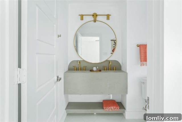 Custom Meganite Vanity in a Paige Poupart Remodel