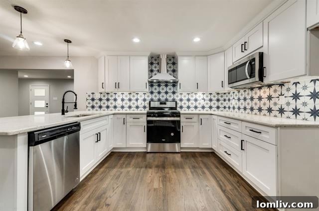 Lochwood Midcentury Modern Awaits Your Masterpiece 5 Modern Open-Concept Kitchen with Granite Countertops in Lochwood