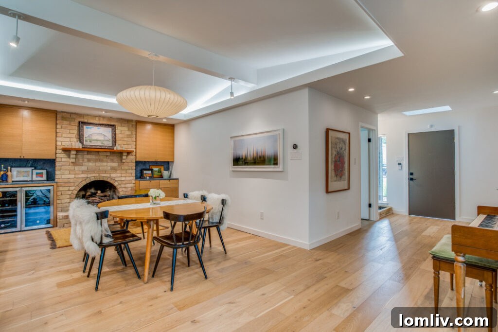 Lochwood Neighborhood Street View with Lush Trees