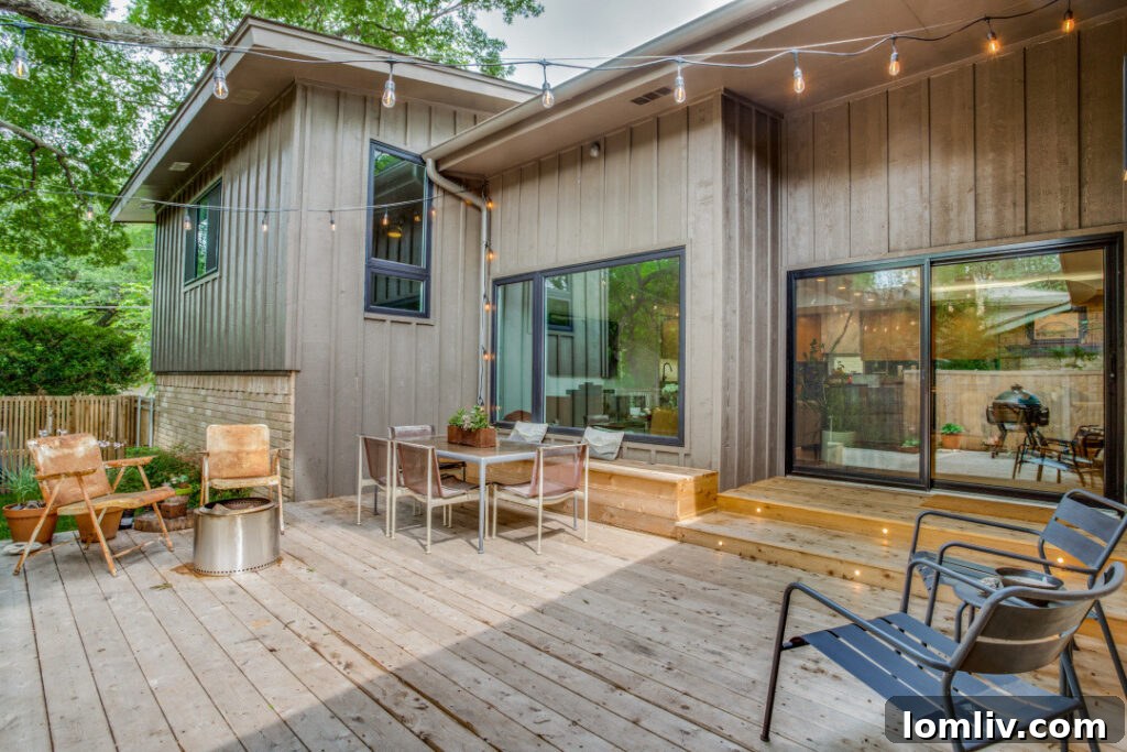 Lochwood Home Exterior with Landscaping and Natural Light