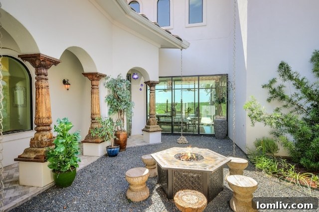 Above Clifftop Living Space - Modern Austin Hill Country Home