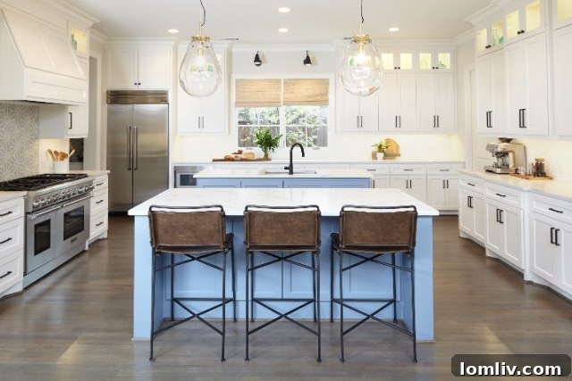 A stunning, newly renovated kitchen, rewarding all the careful preparation and planning.