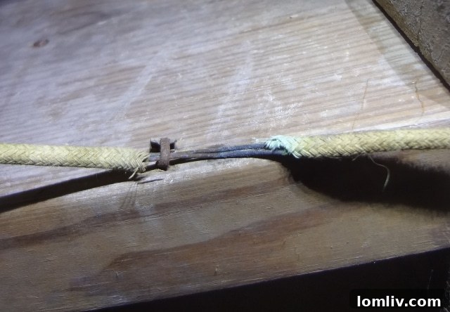Dangerous Exposed Electrical Wire in Older Home