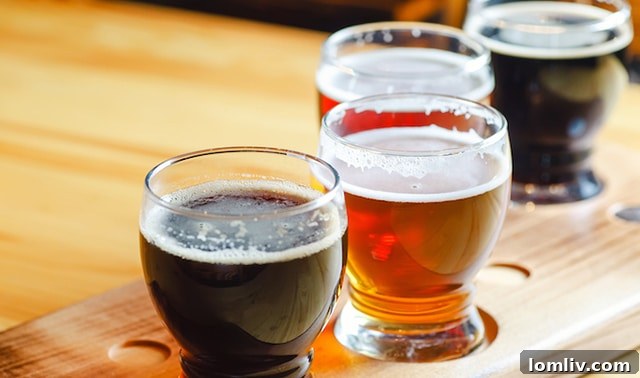 Dads enjoying a selection of top craft beers from their subscription box.