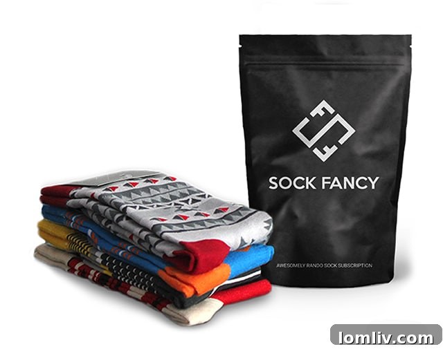 Stylish and comfortable socks from Sock Fancy, perfect for any dad.