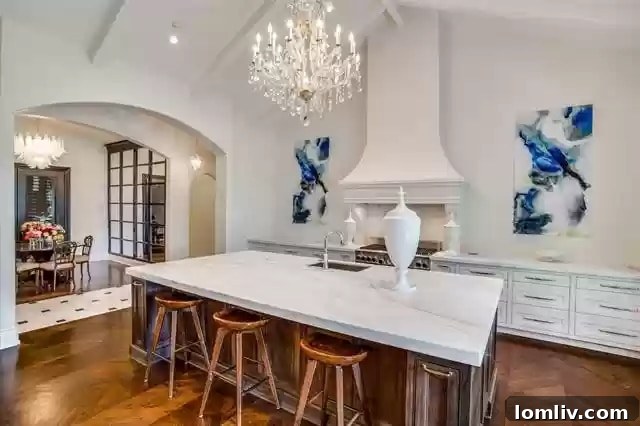 9520 Hathaway Street - Open Kitchen with French Doors to Garden