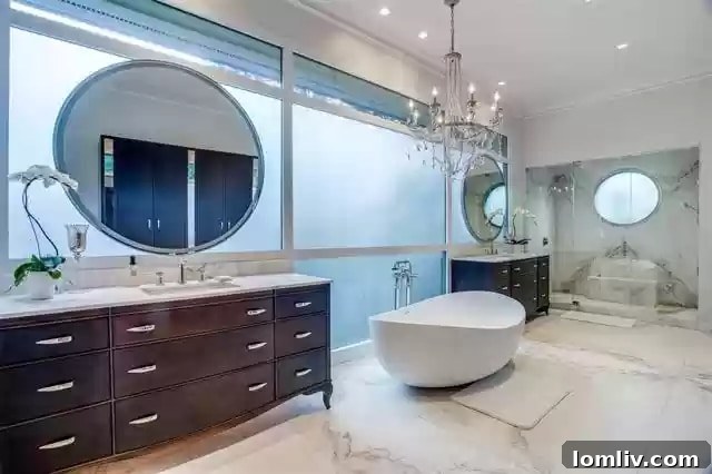 9520 Hathaway Street - Master Bathroom with Elegant Bathtub