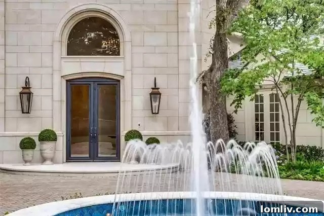 9520 Hathaway Street - Grand Entrance and Architectural Details