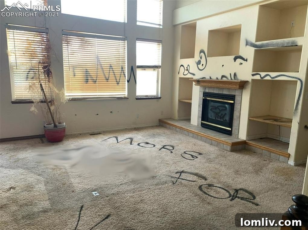 Market So Hot Even a Disaster Home Gets 16 Cash Offers 4 Vandalized walls and carpets in the Colorado Springs property