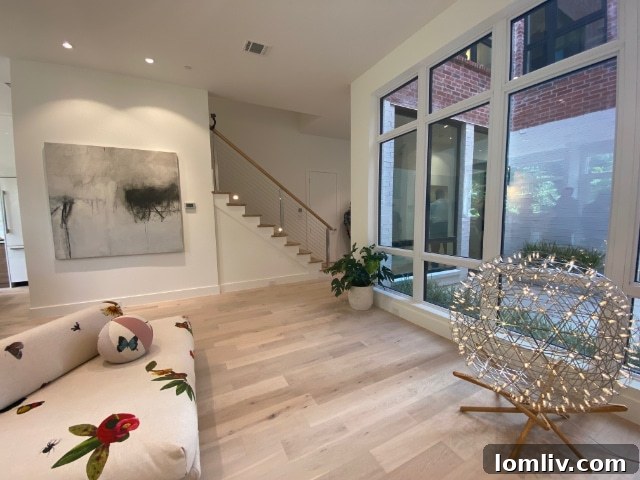 Elegant dining area with modern furniture in a Kessler West townhome