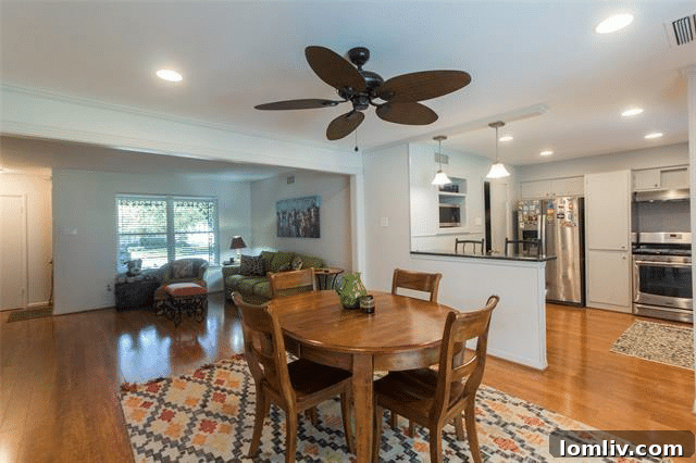 Modern kitchen with breakfast bar at 8624 Hackney Lane