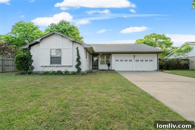 Inviting facade of 8905 Covey Court in Dallas