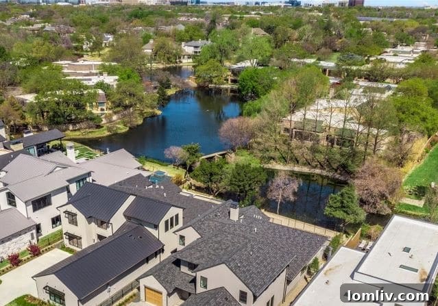 Private Lake and Greenbelt at The Waterfront at Forest