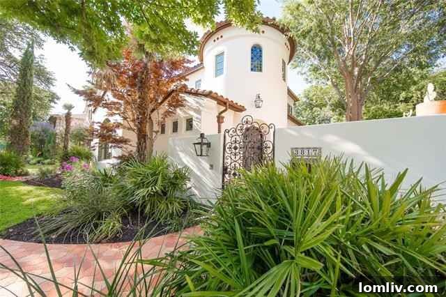 Mediterranean Masterpiece on Bunting Avenue 2 Elegant Mediterranean-style home exterior on Bunting Avenue, Fort Worth