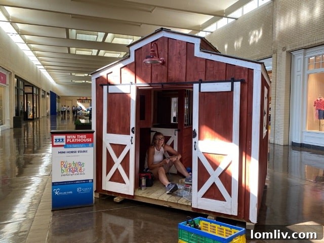 Butscher Construction Mini Horse Stable at Dallas CASA Parade of Playhouses