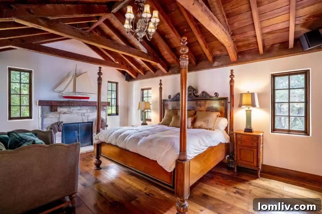 Luxurious interior features, including a gourmet kitchen and spa bathroom.