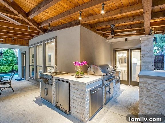 Stunning Sapphire Pool and Outdoor Kitchen