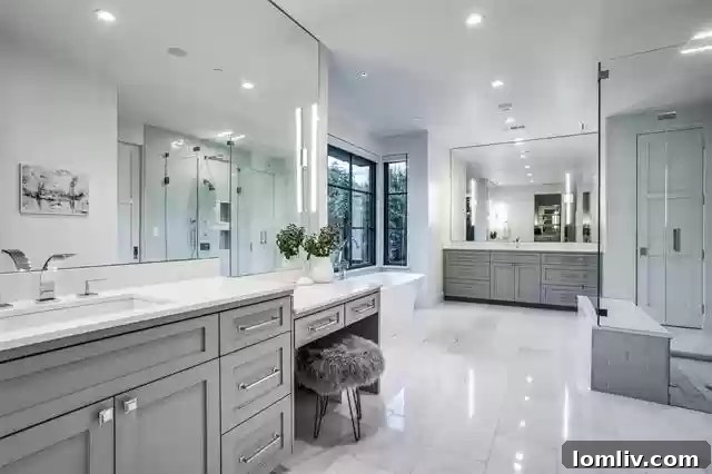 Spa-like Master Bathroom with Victoria + Albert Tub
