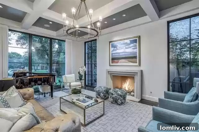 Elegant Living Spaces in Dallas Luxury Home