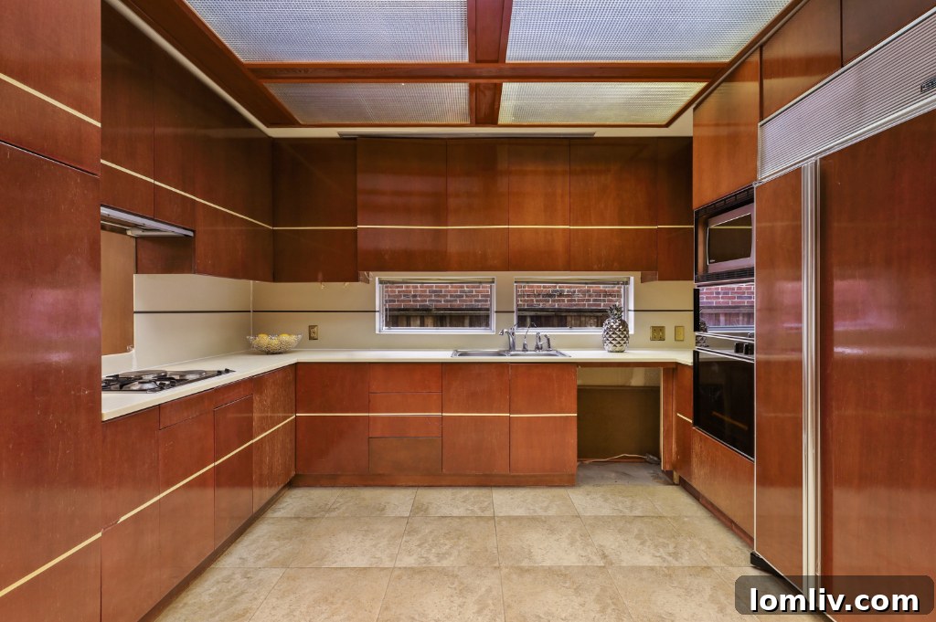 Living Room with Stone Fireplace and Wet Bar