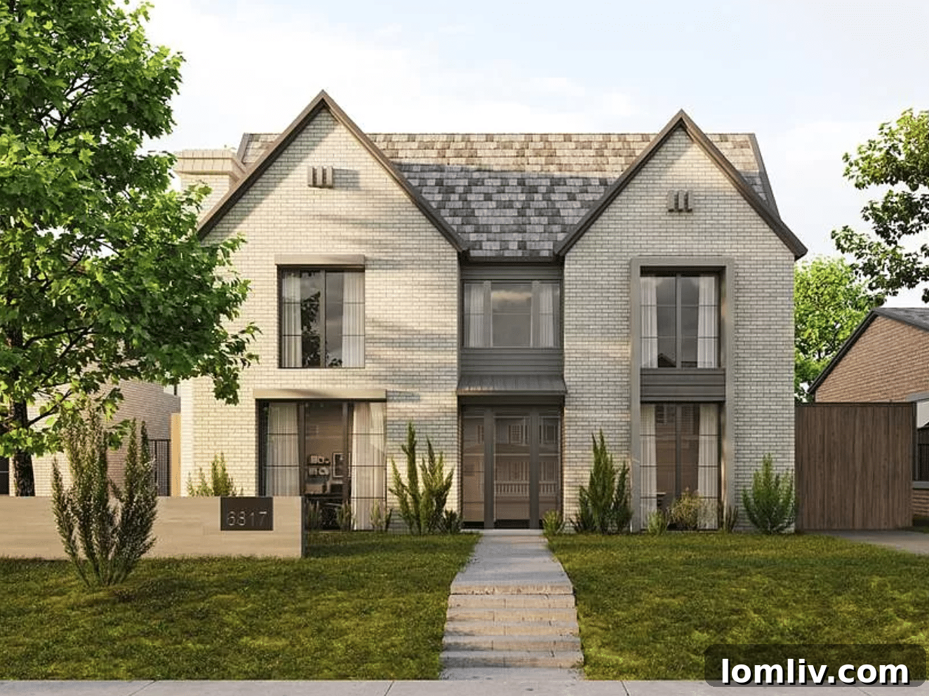 Modern Kitchen with White Oak Floors in Lakewood Home