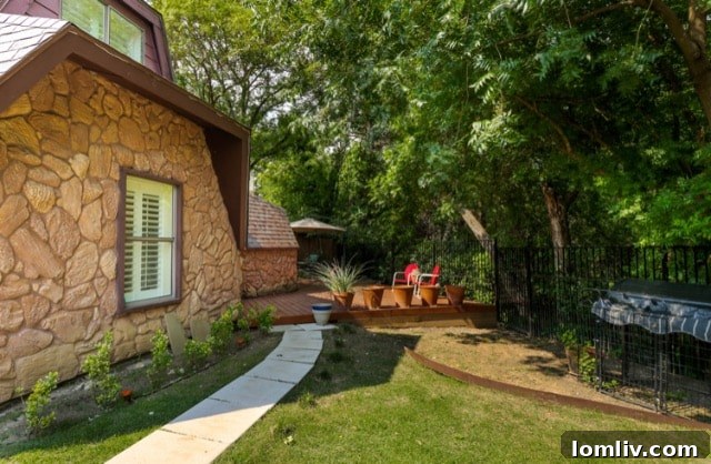 After Landscaping: Vibrant Backyard with Plants, Planters, and Lush Grass