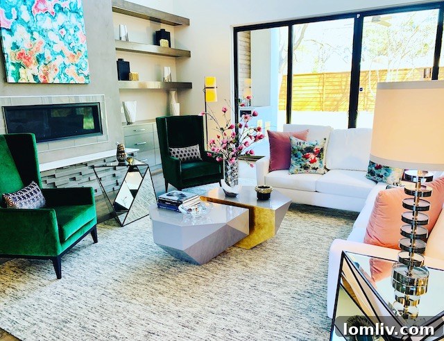 Luxury living room design by Spiffidecor at Hockaday residence, Dallas