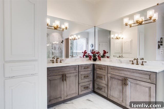 Contemporary Kitchen with Marble Accents