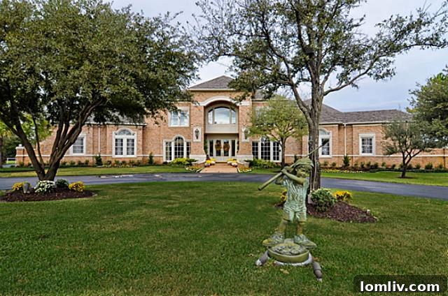 Aerial View of Pat Summerall House Fire