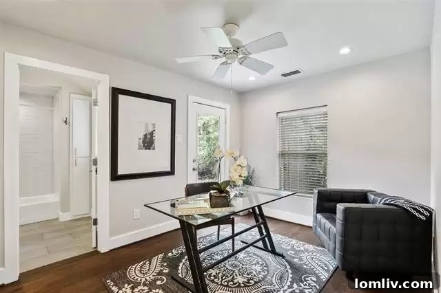 217 N. Waverly Drive En-suite Bathroom with Marble Vanity