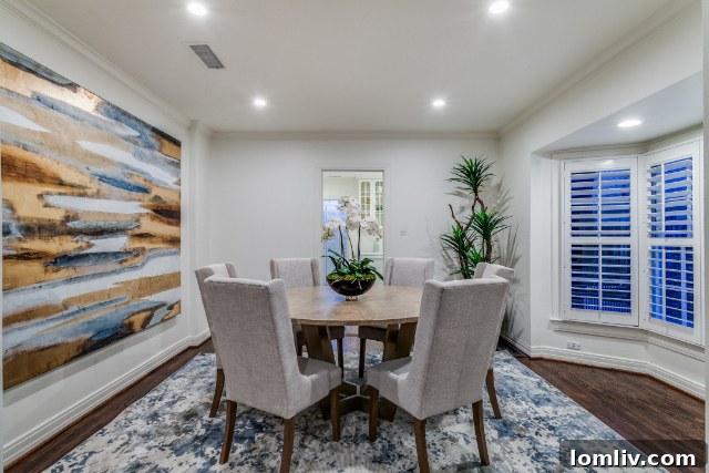 Elegant living area of the colonial cottage with ample natural light.