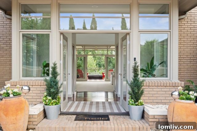 Contemporary Southlake Interior Design with Walls of Windows